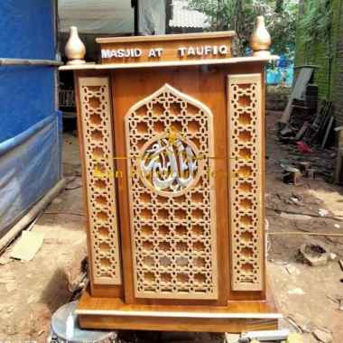 Mimbar Minimalis, Podium minimalis kayu jati
