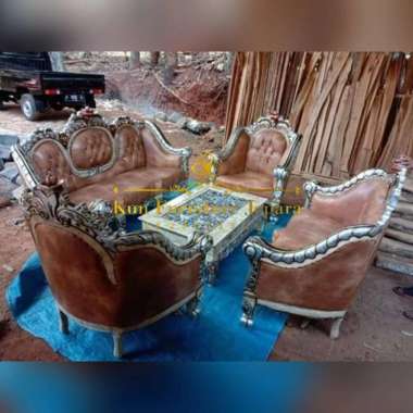 Set kursi tamu ganesa kayu jati, kursi sofa tamu kayu jati harga Murah