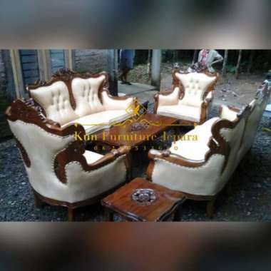 Set Kursi Tamu sofa ukir, Kursi tamu kayu jati ukir terbaik