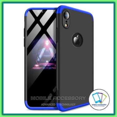 Hard Case Iphone XR IphoneXR Gkk Armor Hardcase Full Protective Slim Back Cover Casing Murah Biru