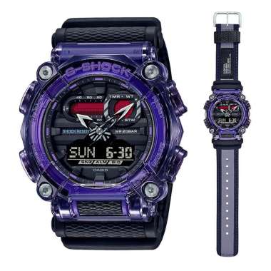 Casio G-SHOCK GA-900TS - Jam Tangan Pria Analog Digital Tali Kanvas / Nylon / Kain - GA900 Ungu