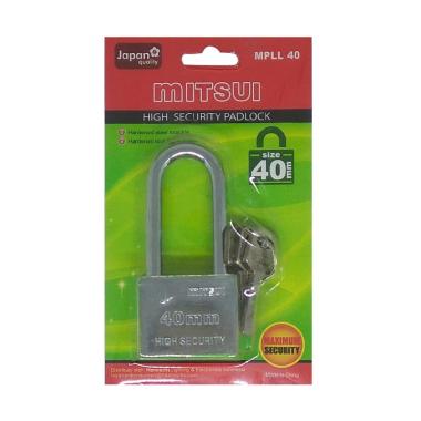 Mitsui MPLL40 Padlock Gembok [40 mm] Iron Silver -