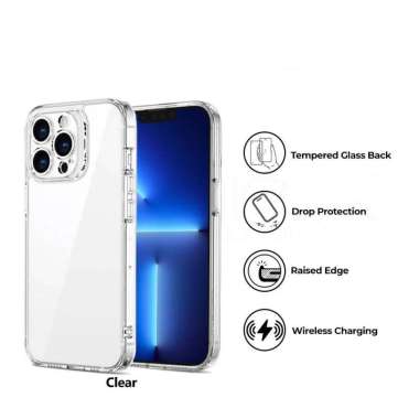Case iPhone 13 Pro Max Mini ESR Ice Shield Hybrid Clear Glass Casing iPhone 13 Clear