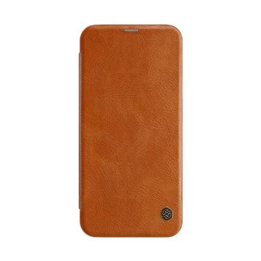 Nillkin Flip Qin Leather Casing for Samsung Galaxy J4 Plus or J4 Prime Brown