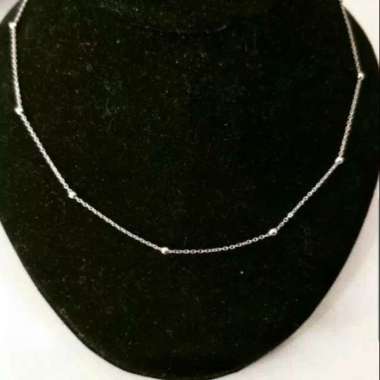 Kalung Jedar Merica Whitegold Koleksi Josean Elegant Emas Asli