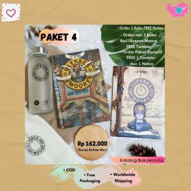 FREE NOTES atau TUMBLER Promo Buku Ulysses Moore Pulau Topeng