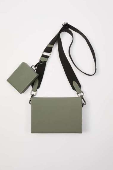 rigid mini duo crossbody bolsa zara