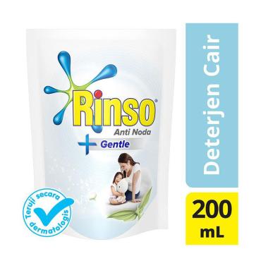 Surabaya - RINSO 67476231 Anti Noda Gentle Liquid Deterjen Cair [200 mL/ Kemasan Pouch