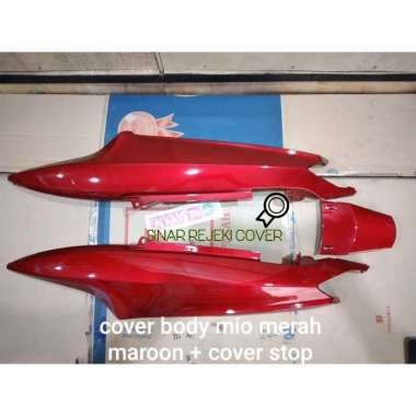 cover body mio merah maroon + cover stop merk win