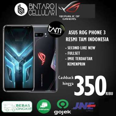 ASUS ROG PHONE 3 5G 128GB/256GB GARANSI RESMI ASUS INDONESIA SECOND LIKE NEW 12/256GB TAM