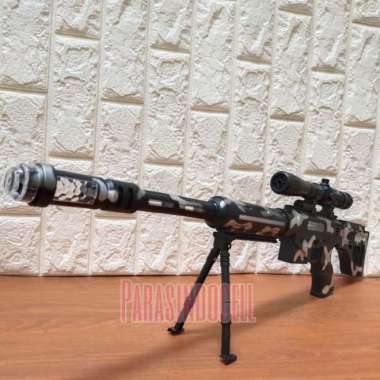 Mainan Tembakan Sniper Rifle Getar ada Infared