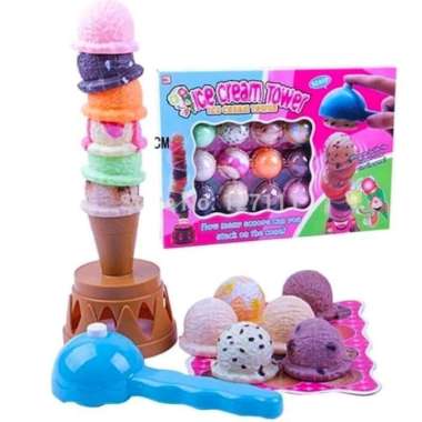 Mainan Set Eskrim Cup Ice Cream Tower