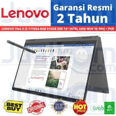 LENOVO Flex 5 i3 1115G4 8GB 512GB SSD 14" INTEL UHD WIN 10 OHS + PEN