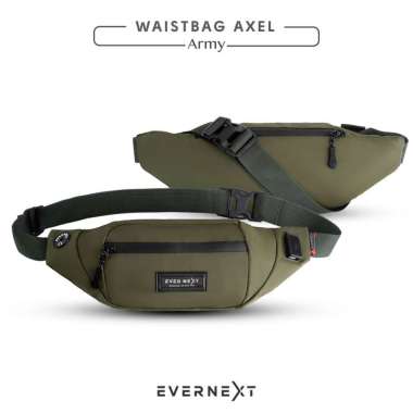 (FREE KEYCHAIN) - TAS SELEMPANG PRIA ANTI AIR WAIST BAG AXEL WATERPROOF TAS SLEMPANG PRIA ANTI MALIN