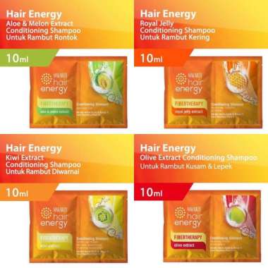 Makarizo Hair Energy Conditioning Shampo Shampoo Sampo 10ml Sachet Kiwi Aloe Vera Melon Royal Jelly 