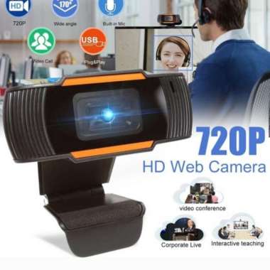 webcam laptop/ komputer / kamera external 720p ORIGINAL 100 % Multicolor