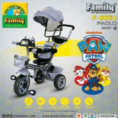 Stroller Sepeda Anak Roda Tiga Family F860J Paolo F-860j F 860 J