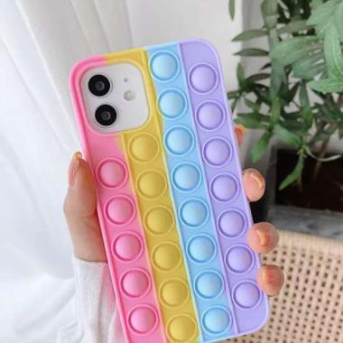 Stress Reliever Case Casing Cute Lucu Silikon iPhone 12 Mini Pro Max iPhone 12 Mini Varian A