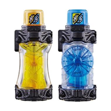 Bandai Kamen Rider Build DX Kirin Cyclone Full Bottle Set Mainan Anak