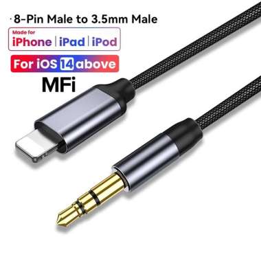 Audio Line Cable 8-Pin iPhone Lightning to Jack Aux 3.5mm Splitter Car Stereo Headset Speaker TRIPLE