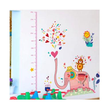 OEM SK 9036 UTB Gajah Pink Topi Wallsticker Dekorasi.