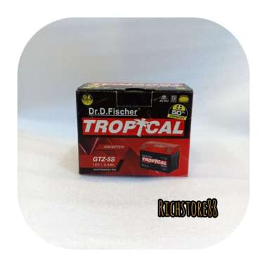 aki motor tropical GTZ 5S 12V 3.5A aki kering Honda Verza 150