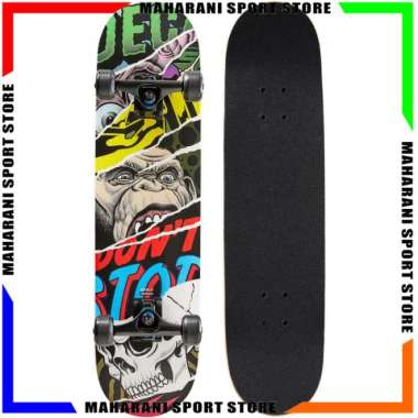 Skateboard Pemula OXELO MID500 MONKEY Untuk Anak 8-12 Tahun Original