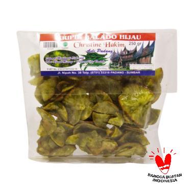 Kripik Balado Hijau [250 g] Christine Hakim / Sanjai Balado