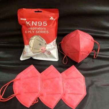 Masker DEWASA KN95 KEA Warna 5ply KN 95 Earloop-10pcs/pack pink tua