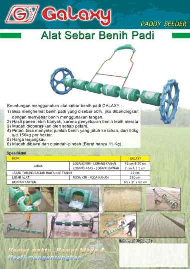 Tabela Alat sebar bibit padi (Paddy seeder)