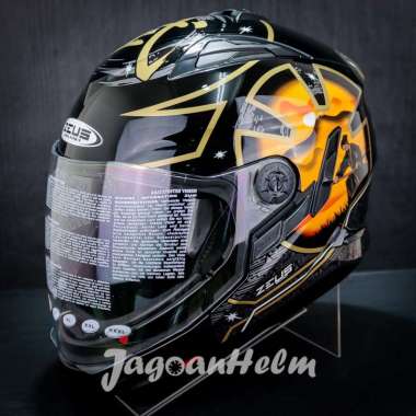 ZEUS HELM ZS613C AJ20 MODULAR | BLACK ORANGE | ZS613 C MUZZLE M