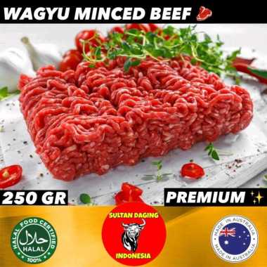DAGING GILING WAGYU GROUND MEAT 250 GRAM AUSTRALIA/ WAGYU MINCED BEEF/ WAGYU MINCED BEEF GILING/ WAG
