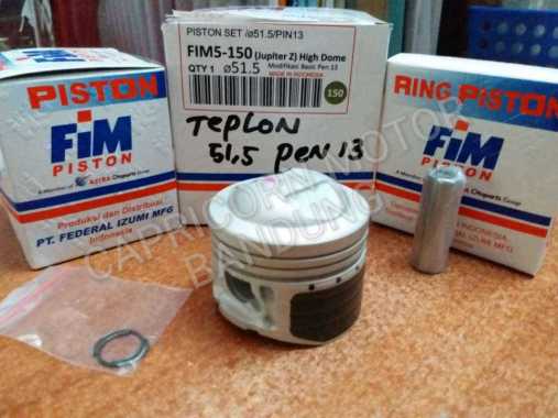 Piston Kit Racing HIGH DOME FIM5 TEFLON JUPITER Z 51.5 PEN 13 FIM IZUMI 036