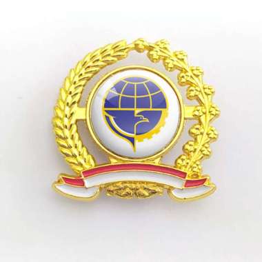 Mulyocreative Pin Kementerian Perhubungan - Pin Wing Bros Logo Kemenhub [2 pcs] Model Padi Kapas