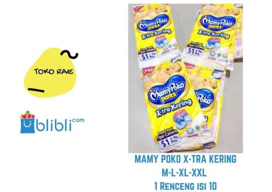 Pampers Mamy Poko Pants Renceng isi 10 M L XL XXL XXL