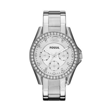 Fossil ES3202 Riley Multifunction Jam Tangan Wanita [Original] Silver Blast