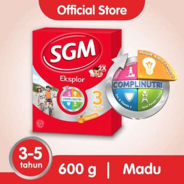 Promo Harga SGM Eksplor 3+ Susu Pertumbuhan Madu 600 gr - Blibli