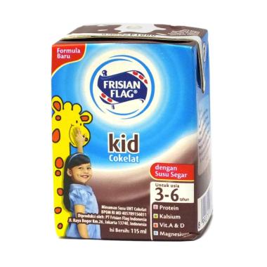 Promo Harga Frisian Flag Susu UHT Kid Chocolate 115 ml - Blibli