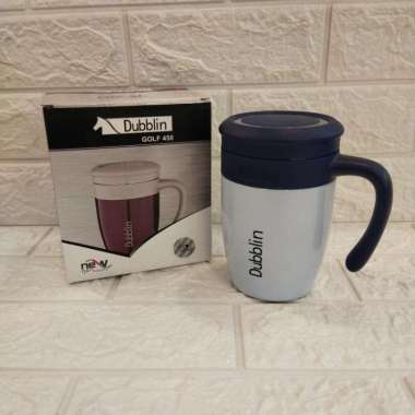 Mug Dubblin Gelas Stainless Golf 450Ml Biru