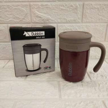 Mug Dubblin Gelas Stainless Golf 450Ml Merah