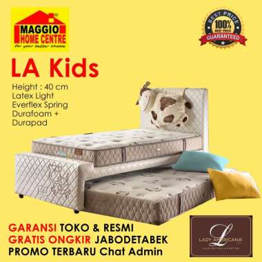 KASUR LADY AMERICANA - KASUR ANAK SORONG - KASUR SORONG LA KIDS - LADY FULL SET 120 x 200