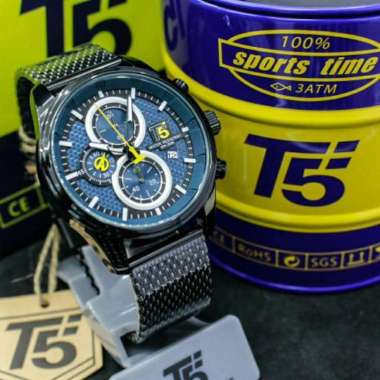Jam Tangan Fashion Jam Tangan Pria T5 H3721 original chronograph free tin box Brown