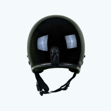 Helm Bogo Retro Helm Pria Wanita Helm Sni Helm Motor Original Helm Half Face Helm Clasic - L Hitam D