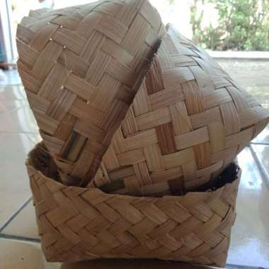 besek bambu 18 x 18 cmsepasang / pipiti sepasang 2 pcs murah