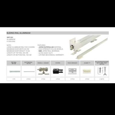 Rel Pintu Geser Sliding Paloma SRP 003 3 M Rel Pintu Sliding Rel Pintu Sleding Geser Murah Berkualit