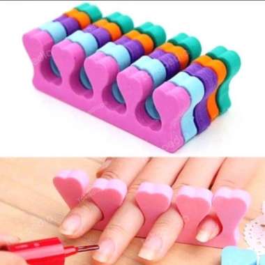 Alas Jari Kutek Kuku Foam Finger Nail Art Salon Soft Toe Separator
