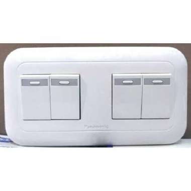 PANASONIC Saklar 4 Gang Putih WEJ White WIDE Series 4Gang
