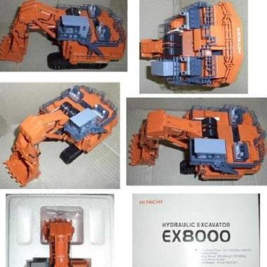 BARANG BERKUALITAS DIECAST MINIATUR ALAT BERAT TAMBANG HITACHI GIANT