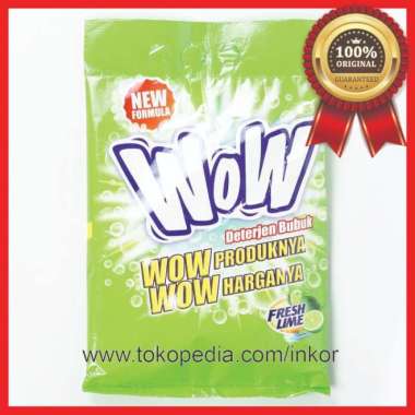 WOW DETERGENT BUBUK FRESH LIME WOW PW 1000 330GR