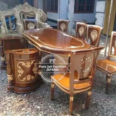 Furniture Jati Jepara Meja Makan Jati Meja Makan Kursi 6 Kayu Jati